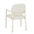 GlobeWest | Lori Metal Frame Dining Armchair | Birch Boucle & Bone Powdercoated Metal