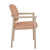 GlobeWest | Lori Metal Frame Dining Armchair | Peach & Matt Cashmere