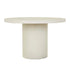 GlobeWest | Petra Round Dining Table | Ivory