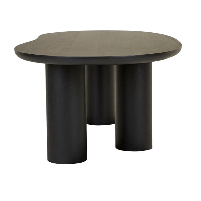 GlobeWest | Seb Curve Dining Table | Black Oak