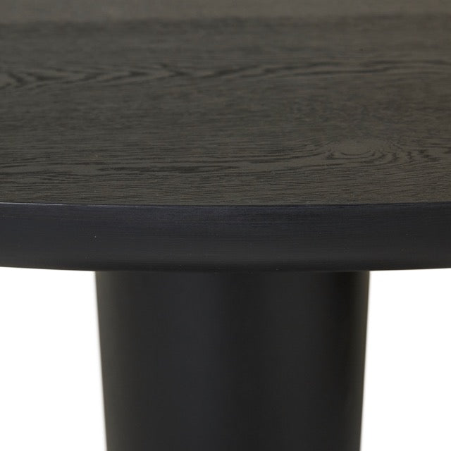 GlobeWest | Seb Curve Dining Table | Black Oak