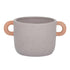 Pot⎮Ceramic⎮Whittle⎮Grey+Coral