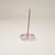 Pink Glass Incense Holder