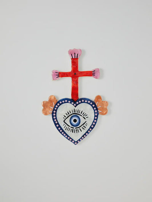 Capiz  Cross⎮Corazon⎮Pink