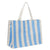 Carryall Beach Bag⎮Le  Weekend⎮Mid Blue Cream