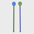 Holiday Glass Stirrers⎮Green+Blue⎮S/2