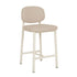 GlobeWest | Lori Metal Frame Barstool | Sandstone PU