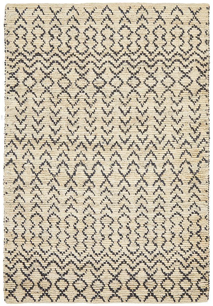 Kenya Elki Hand Woven Tribal Jute Rug