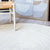 Bleached white round rug